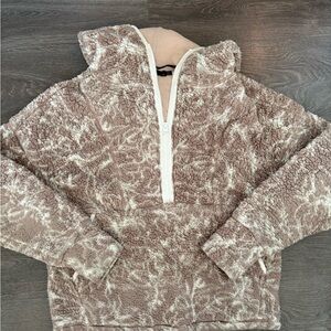 Prana Tan and Cream Sherpa Jacket